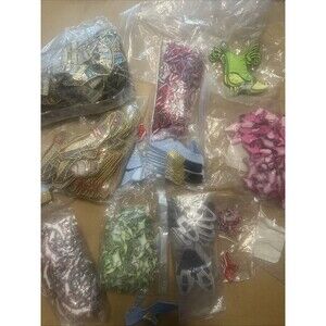 Junk Drawer Lot Of 10 Random Iron On Patches Appliqué All Shoes Embroidered